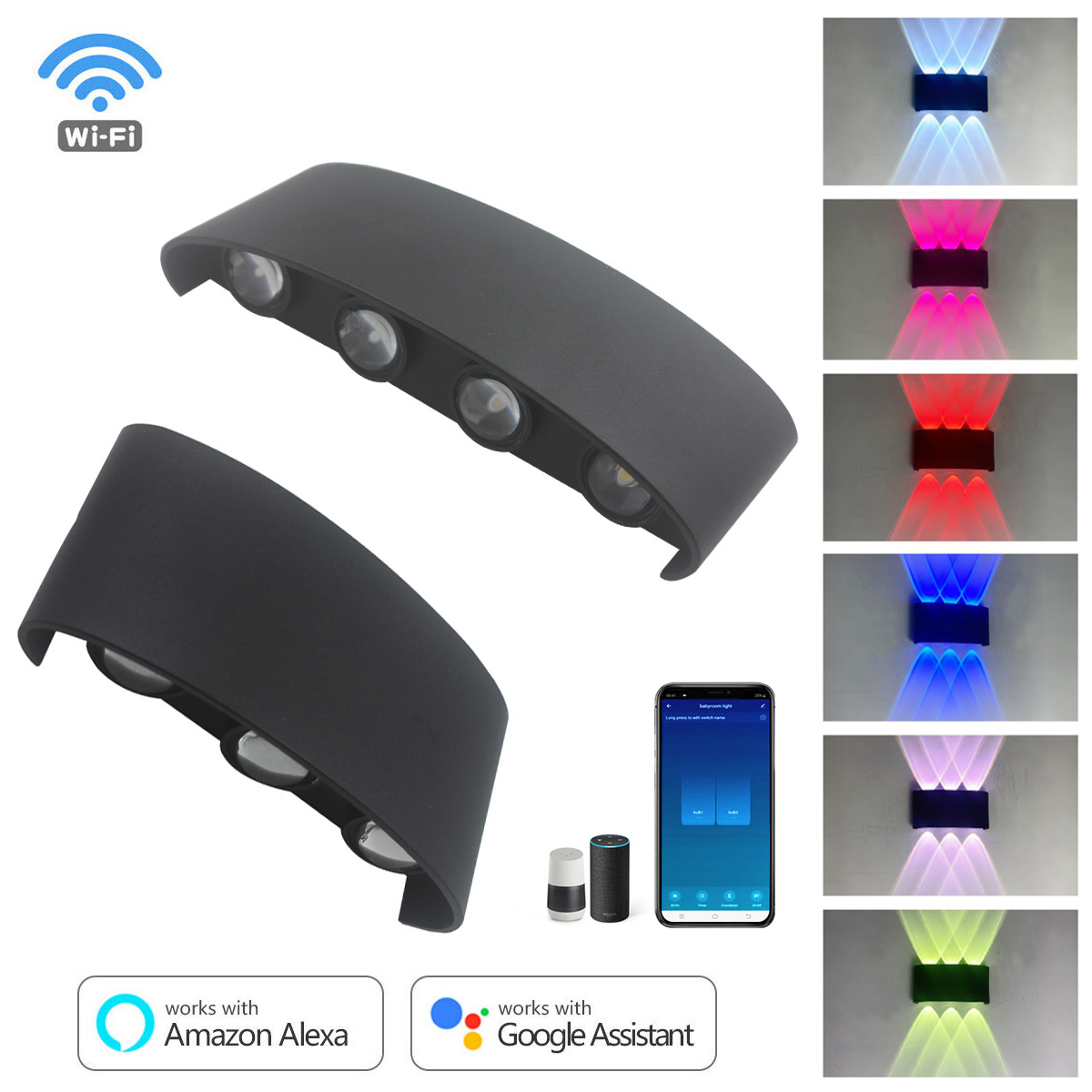 Smart Garden Rooms - Lámpara LED de pared RGBW de