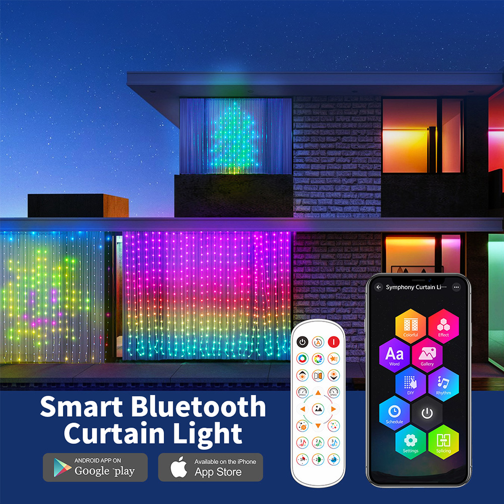 Smart Garden Rooms - Luces Inteligentes para Cortinas, Cadena de