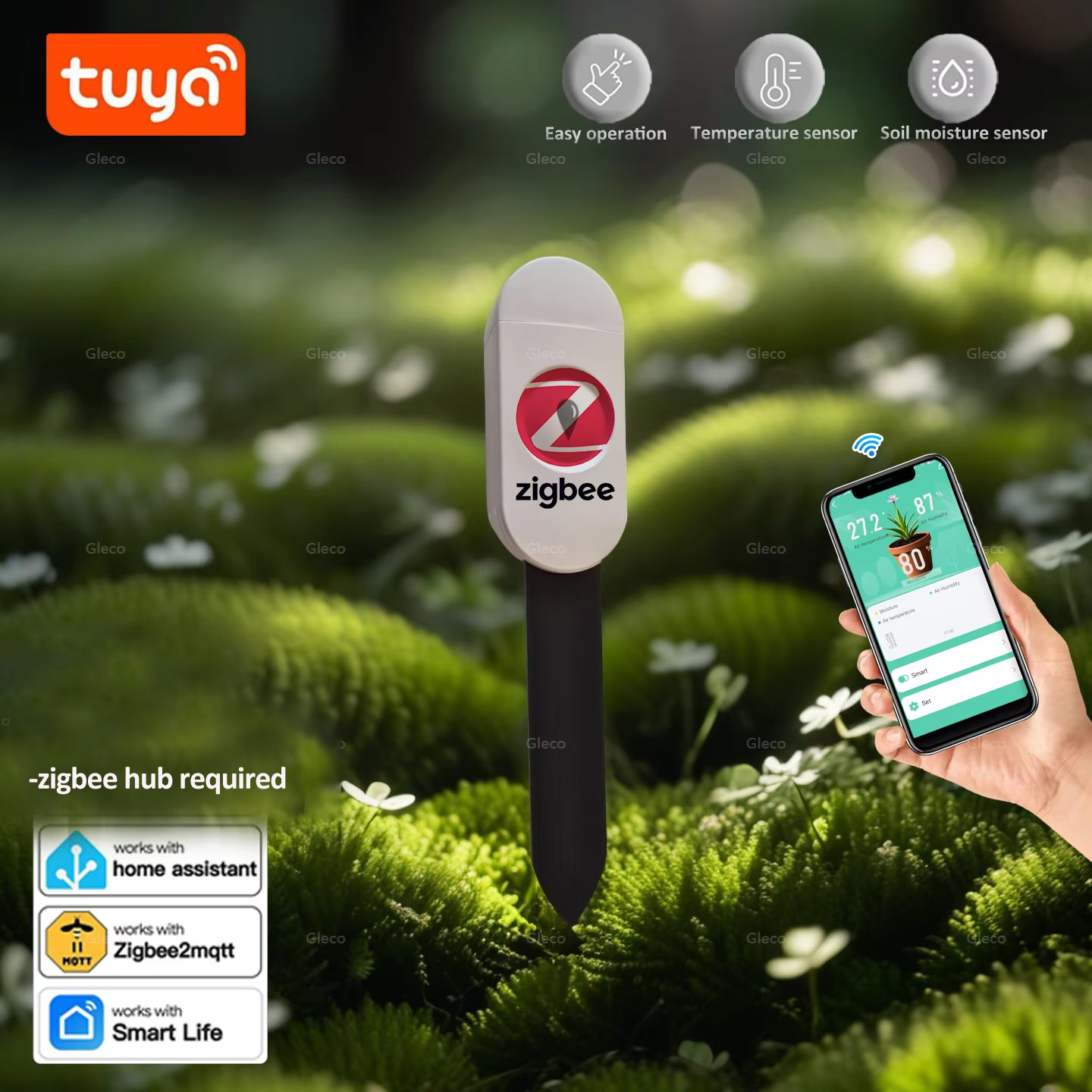 Smart Urban Garden - Medidor de Humedad del Suelo Tuya