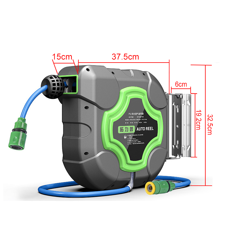 Smart Garden Herb - Carrete de manguera retráctil automático, sistema