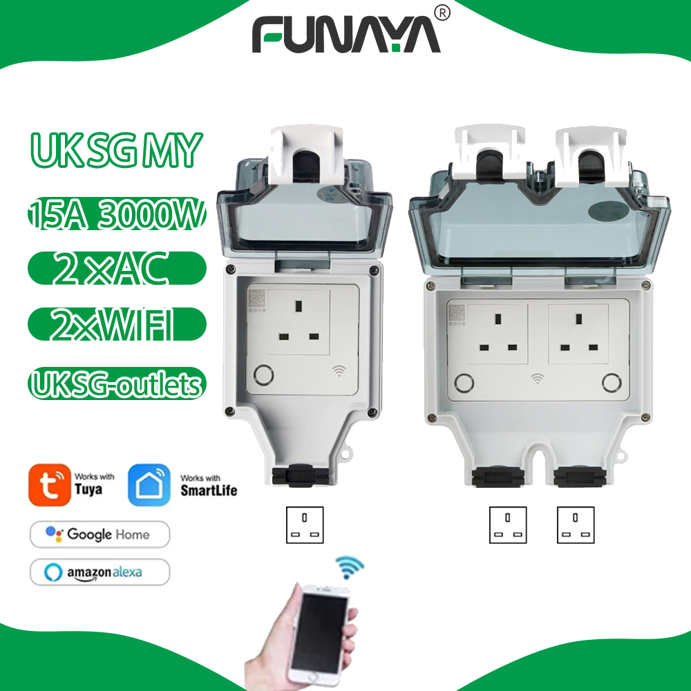 Smart Garden Uk - Tuya WIFI enchufe inteligente para exteriores