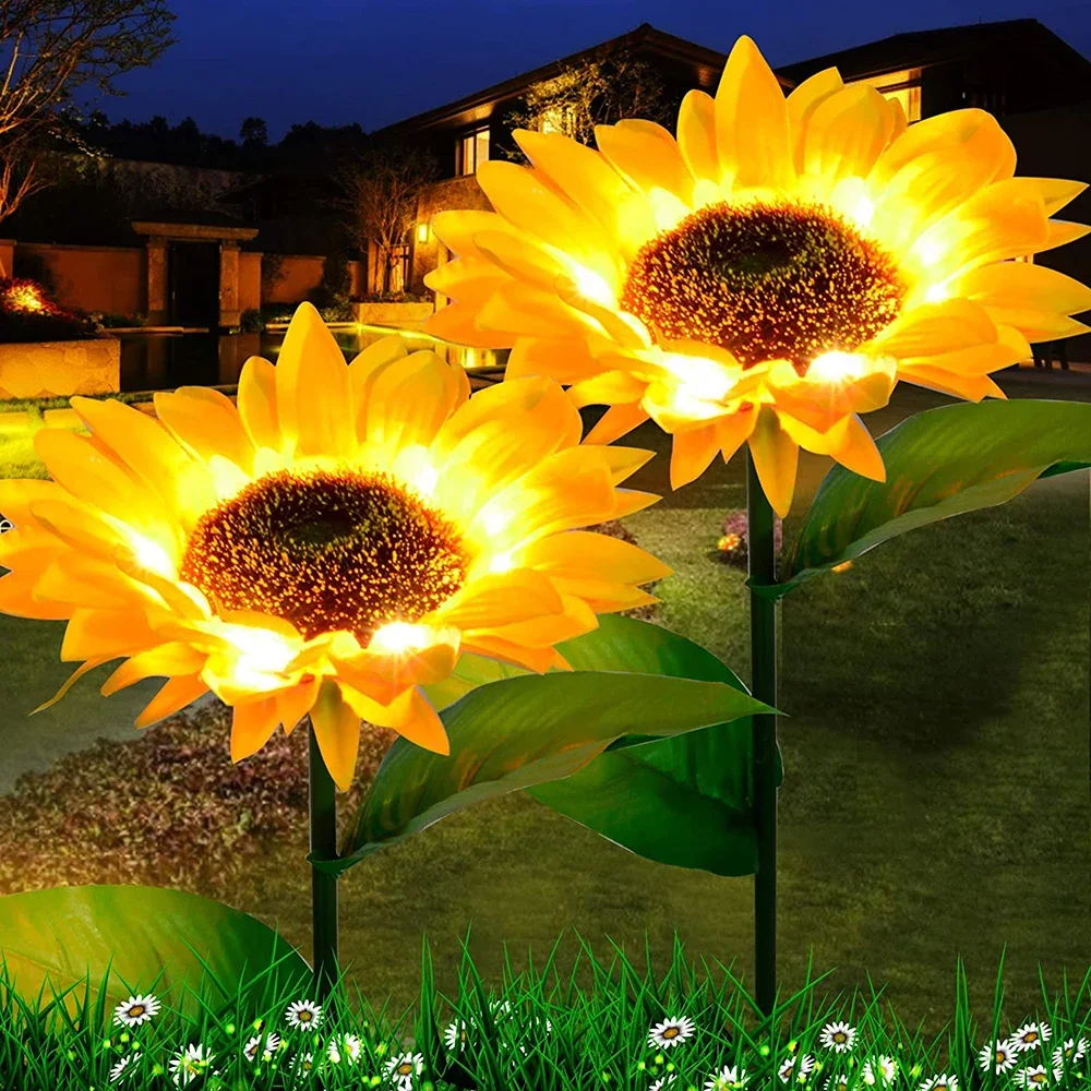 Smart Urban Garden - Girasoles solares simulados para exteriores, luces