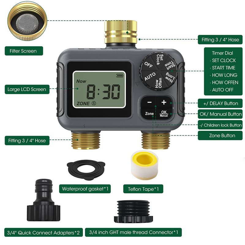 AY14 - Temporizador de Riego A - Smart Garden Watering reseña y precio