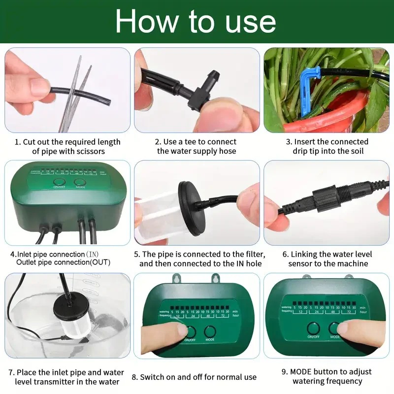 Kit de riego Solar inteligente - Smart Garden Watering System reseña y precio