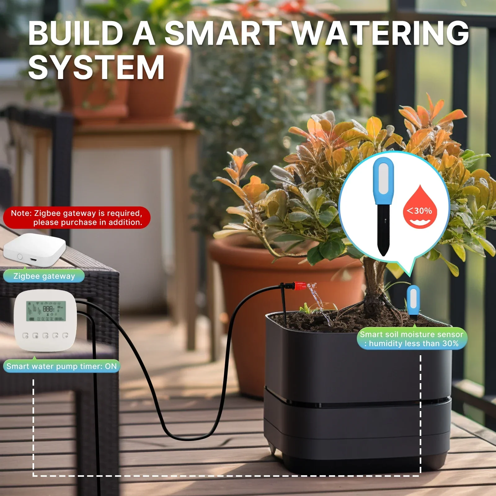 MOES-medidor inteligente ZigBe - Smart Urban Garden reseña y precio