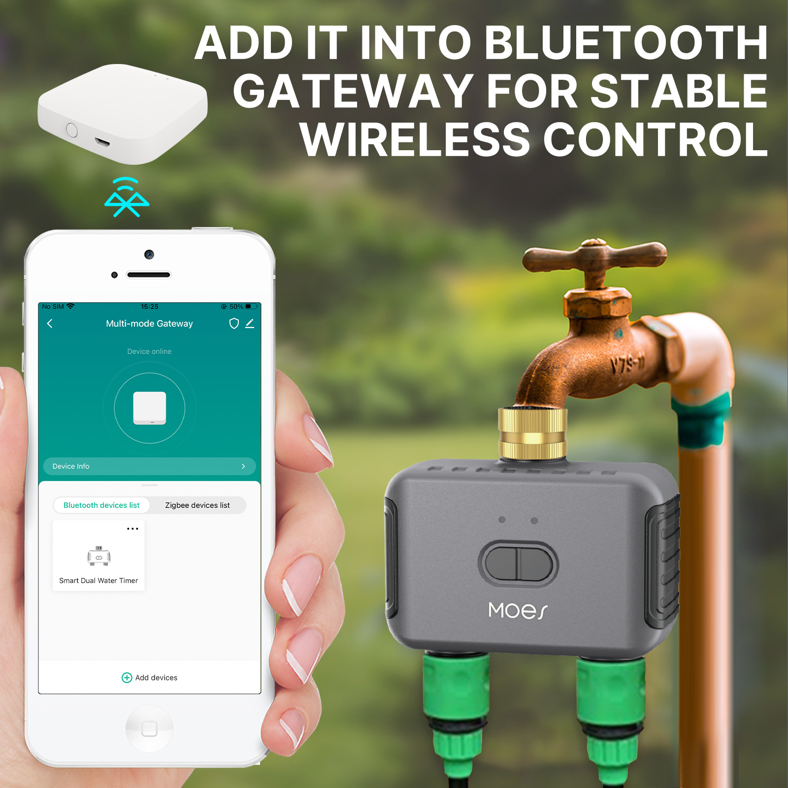 MOES-aspersor de agua intelige - Smart Garden Refill reseña y precio