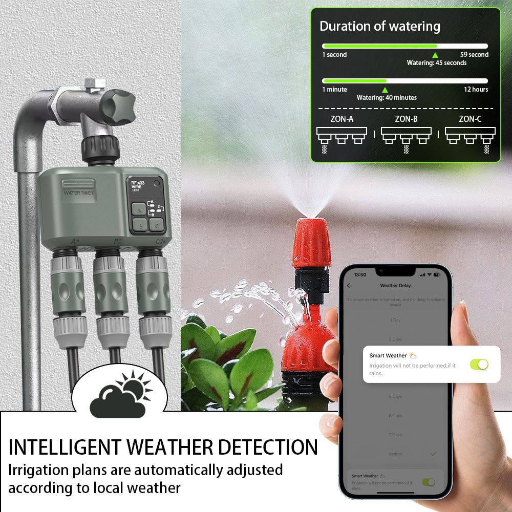 Temporizador de agua Tuya Wifi - Smart Garden Irrigation reseña y precio